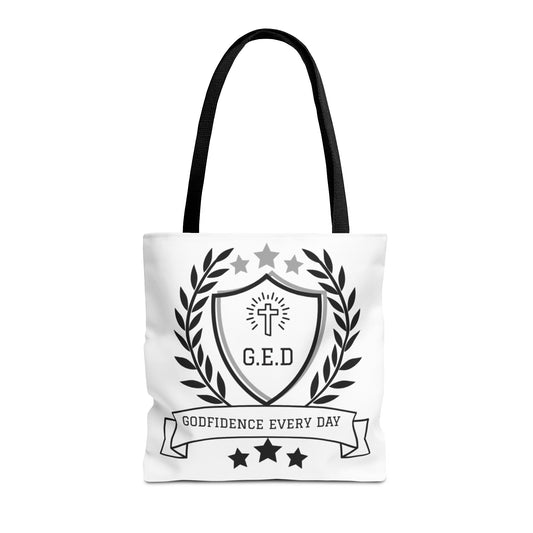 Godfidence Every Day G.E.D. Brand Tote Bag- Colors and Sizes - Godfidence Every Day G.E.D. Brand