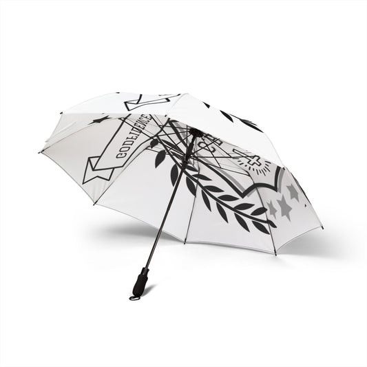 G.E.D Logo Sleek Semi-Automatic Umbrella - Godfidence Every Day G.E.D. Brand