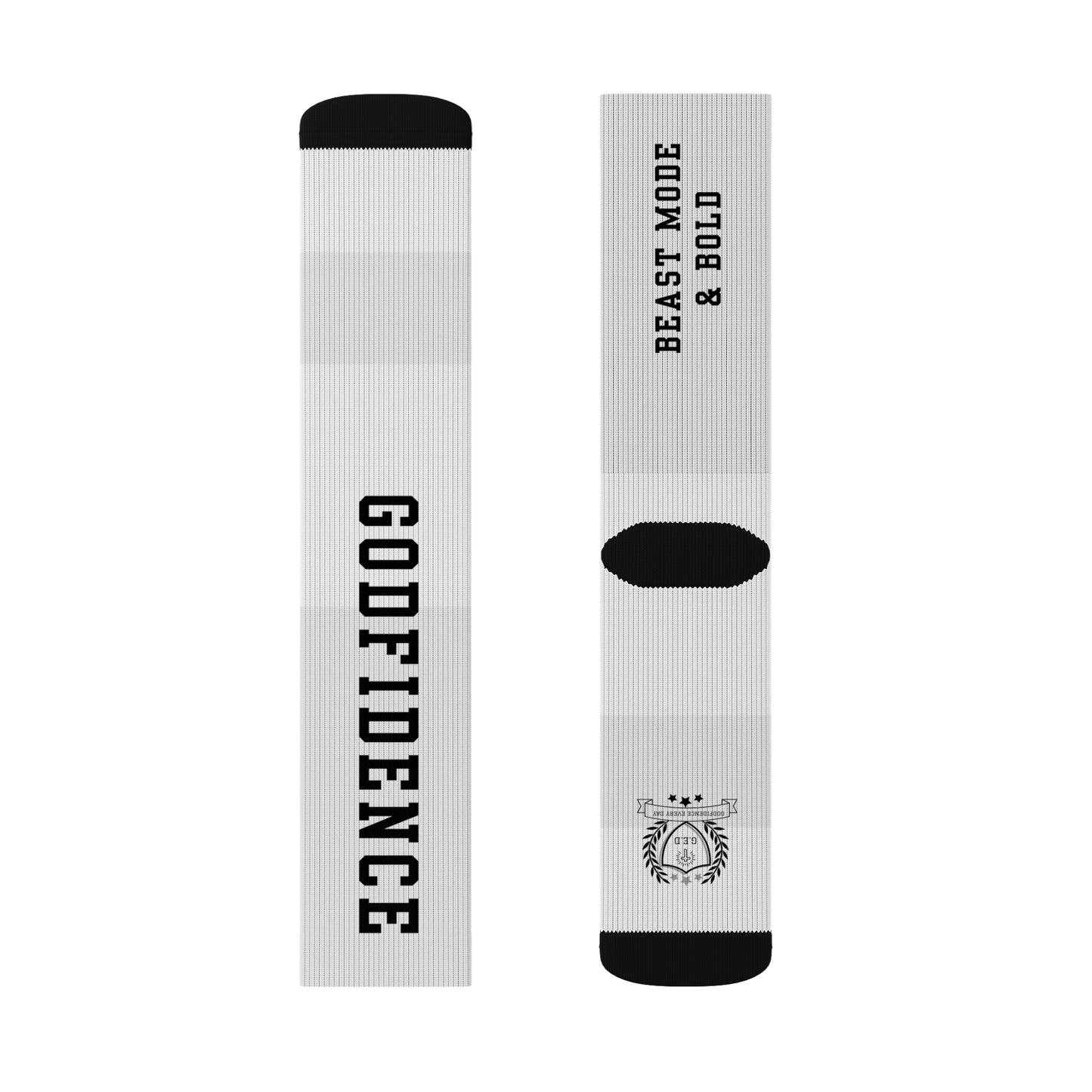 Godfidence Every Day Beast Mode Socks - Godfidence Every Day G.E.D. Brand
