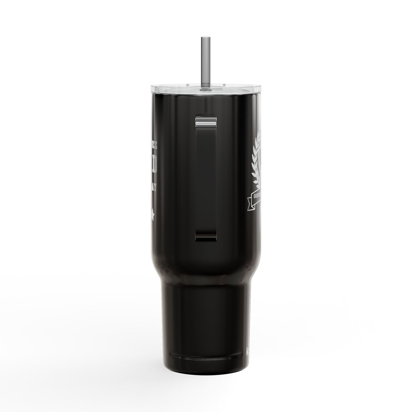 Godfidence Every Day G.E.D logo Engraved 40oz Insulated Tumbler - Godfidence Every Day G.E.D. Brand