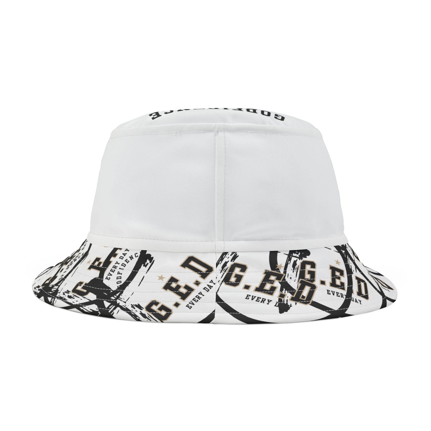 GED Circle Cross Bucket Hat - Godfidence Every Day G.E.D. Brand