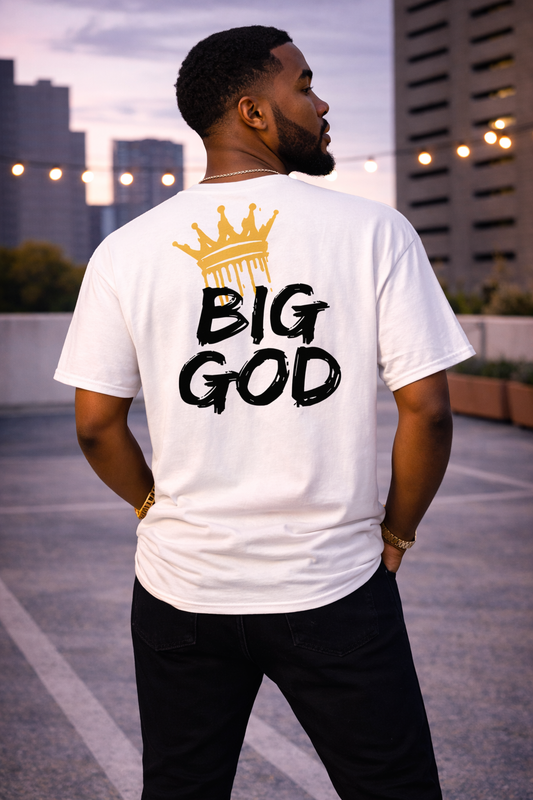 NEW!!! Godfidence Big God Classic tee (Black lettering) - Godfidence Every Day G.E.D. Brand