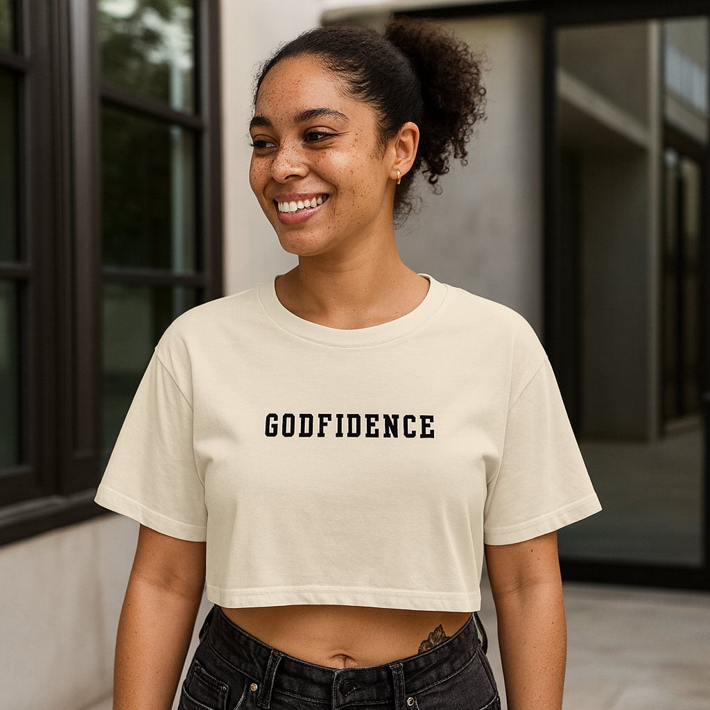 Simple Godfidence Every Day Crop Top - Godfidence Every Day G.E.D. Brand