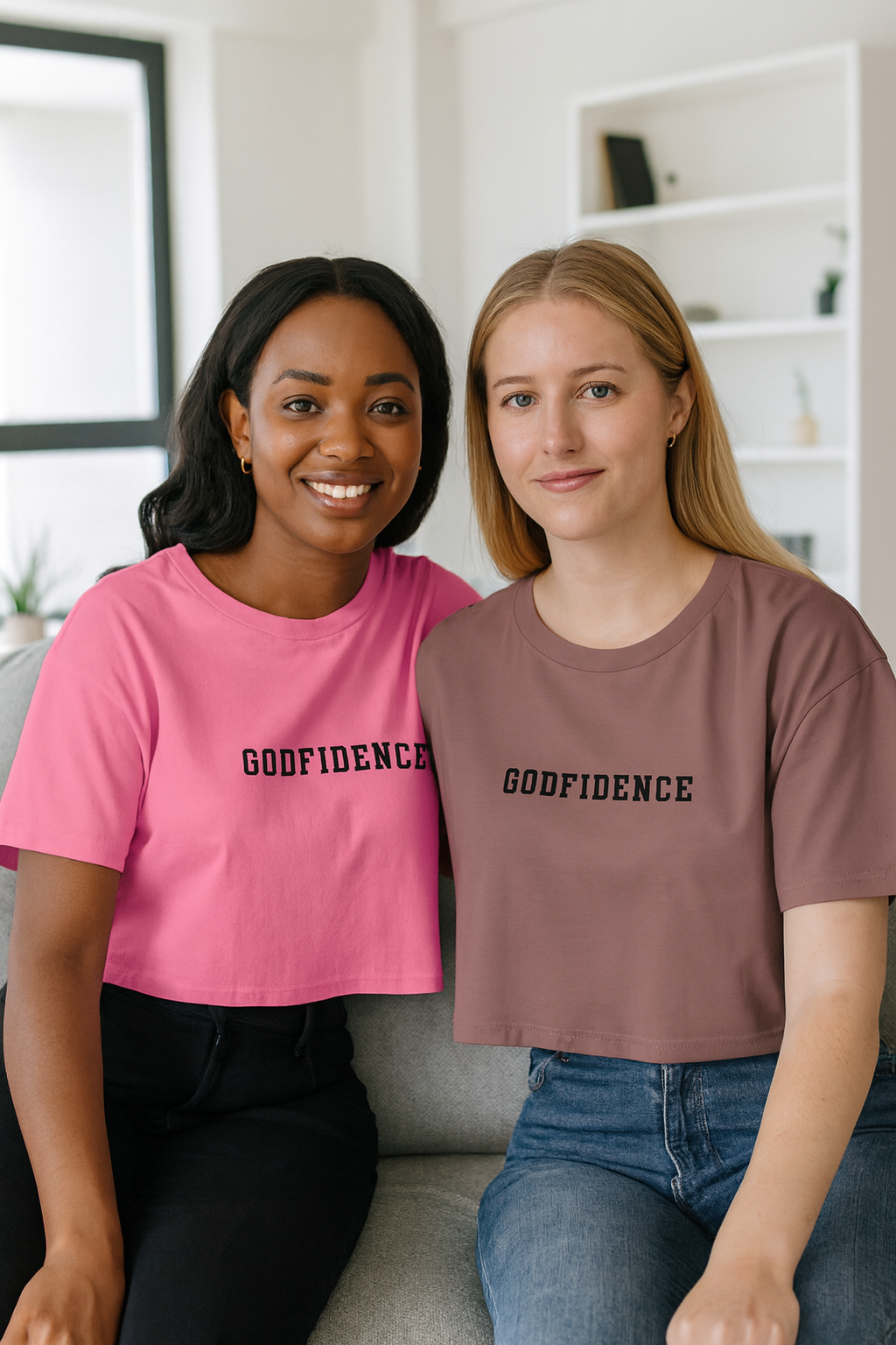 Simple Godfidence Every Day Crop Top - Godfidence Every Day G.E.D. Brand