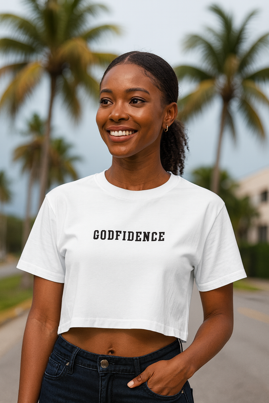 Simple Godfidence Every Day Crop Top - Godfidence Every Day G.E.D. Brand