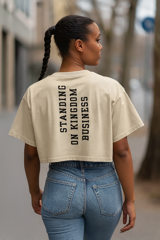 NEW!! Kingdom Womens Crop Top - Godfidence Every Day G.E.D. Brand