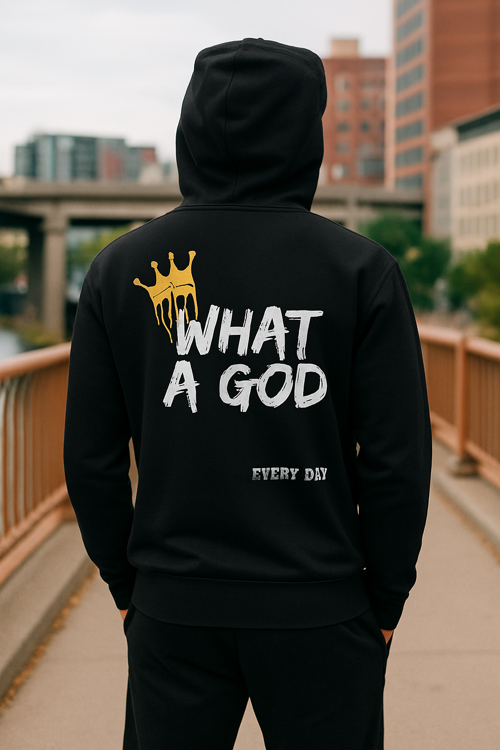 NEW! Godfidence Everyday What A God Hoodie - Godfidence Every Day G.E.D. Brand