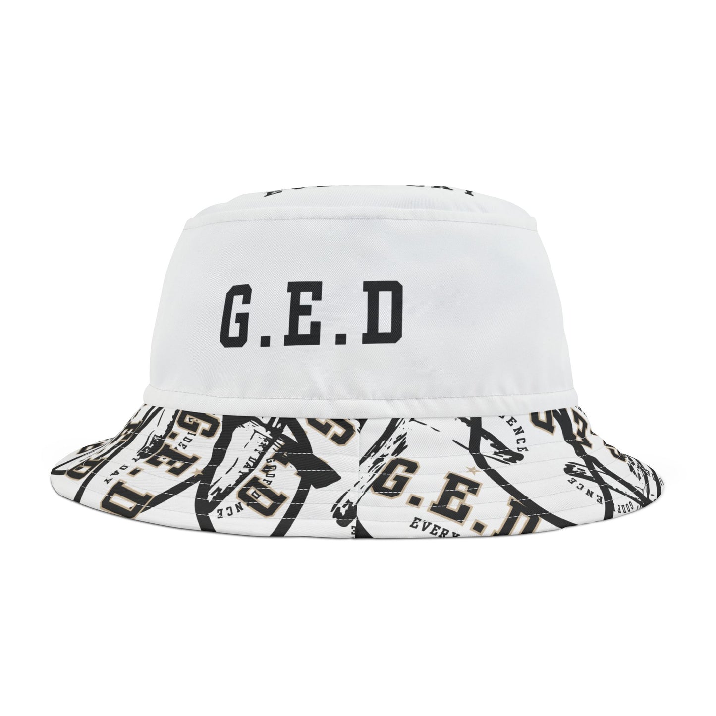 GED Circle Cross Bucket Hat - Godfidence Every Day G.E.D. Brand
