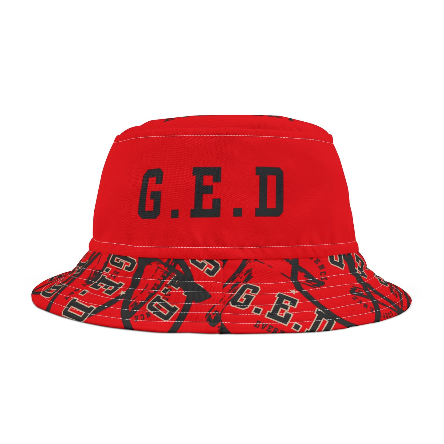 GED Circle Cross Bucket Hat - Godfidence Every Day G.E.D. Brand