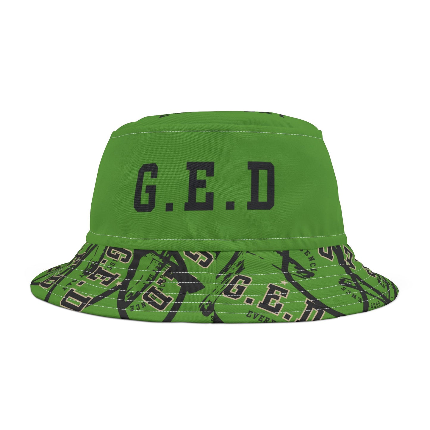 GED Circle Cross Bucket Hat - Godfidence Every Day G.E.D. Brand