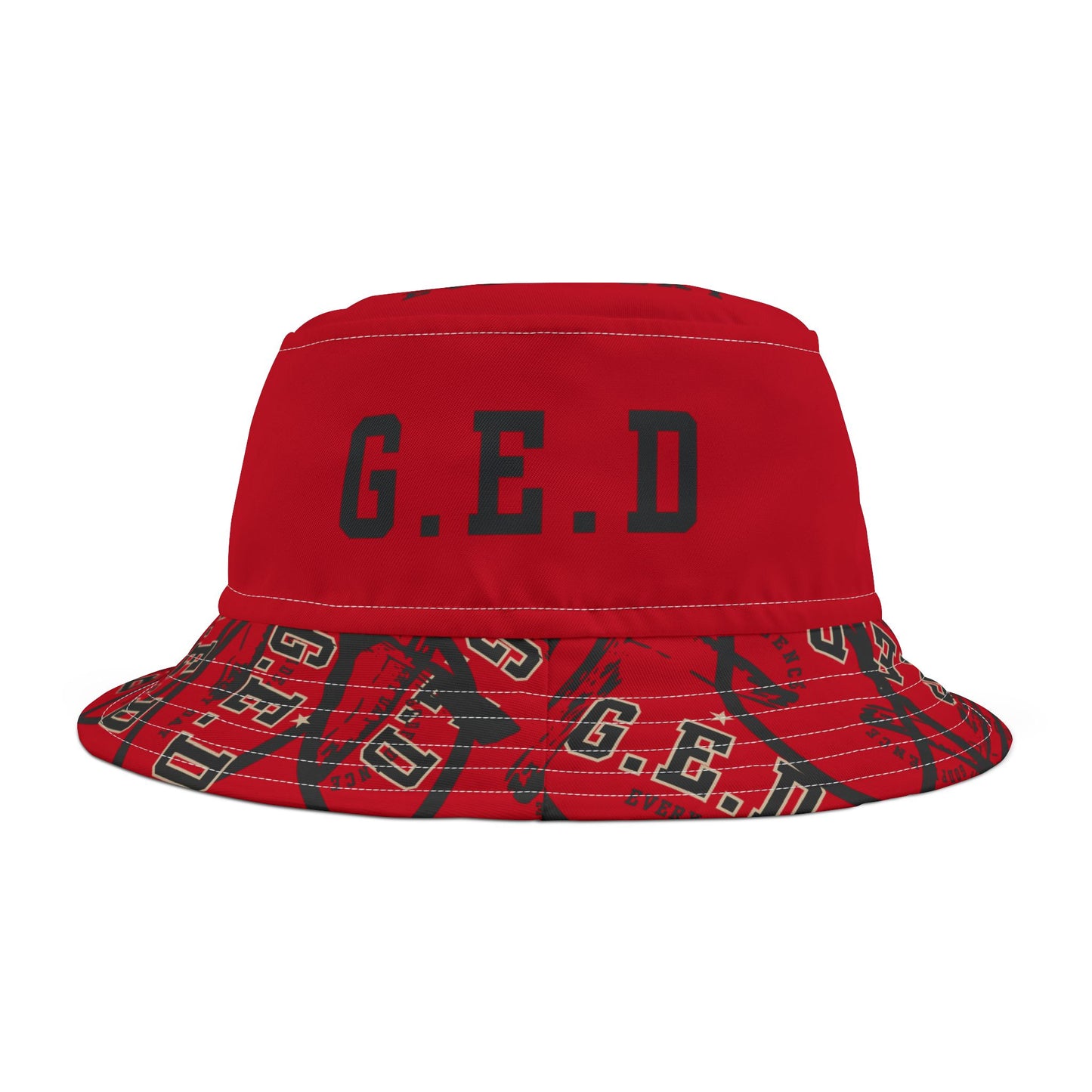 GED Circle Cross Bucket Hat - Godfidence Every Day G.E.D. Brand