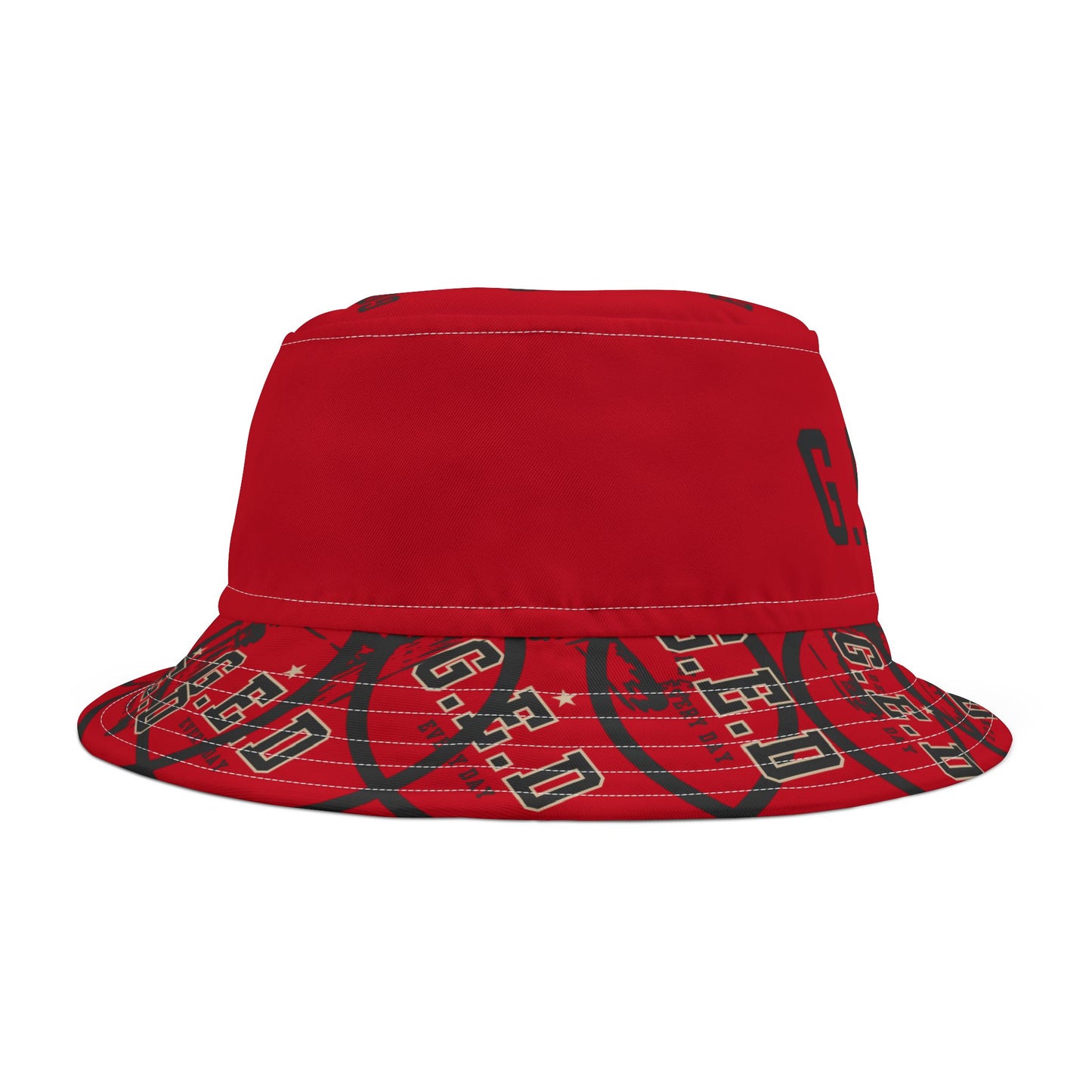GED Circle Cross Bucket Hat - Godfidence Every Day G.E.D. Brand