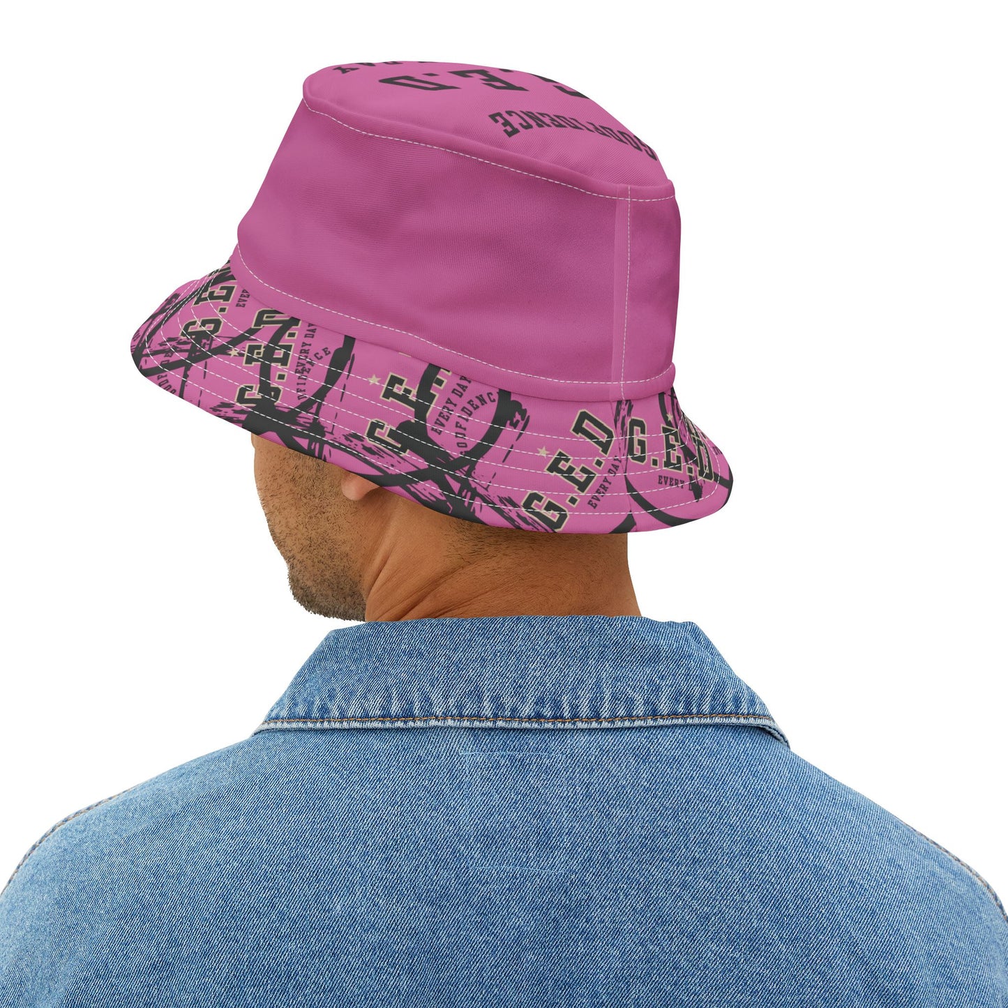 GED Circle Cross Bucket Hat - Godfidence Every Day G.E.D. Brand