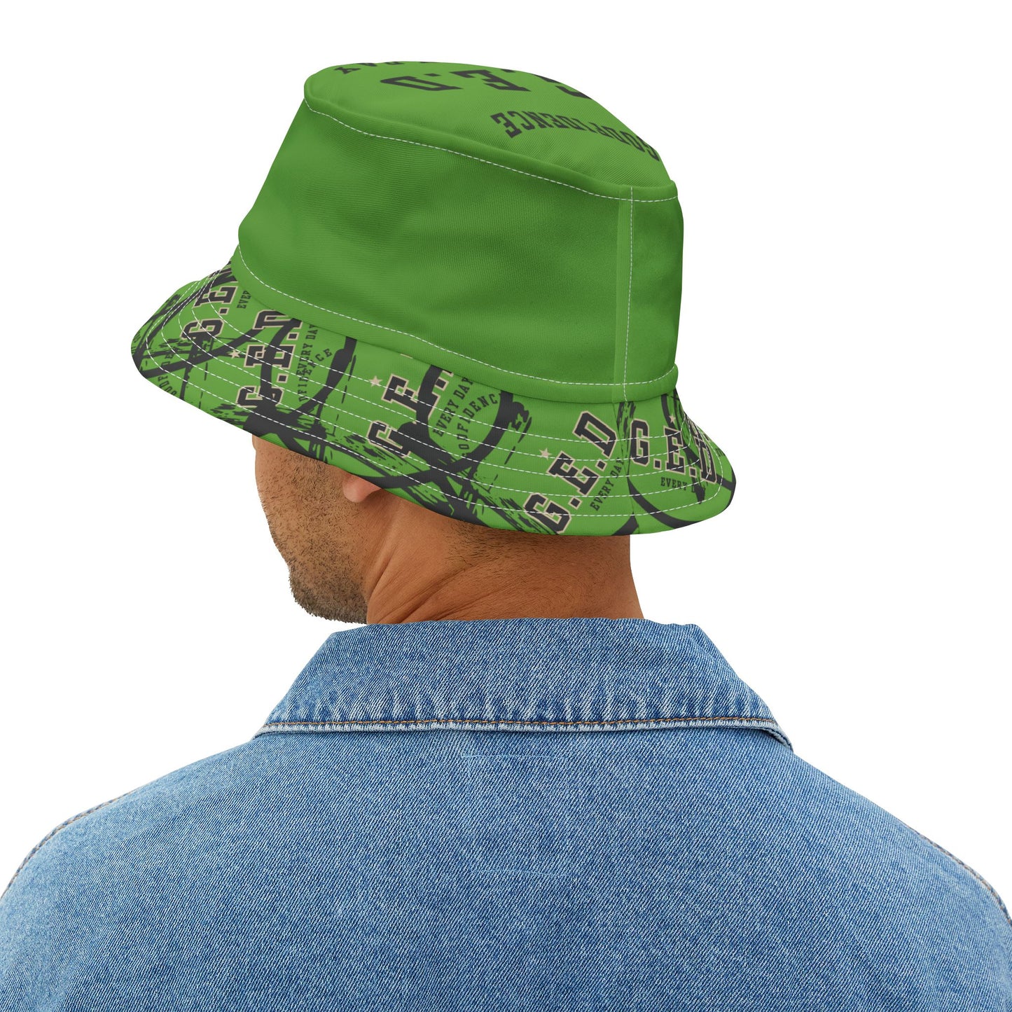 GED Circle Cross Bucket Hat - Godfidence Every Day G.E.D. Brand