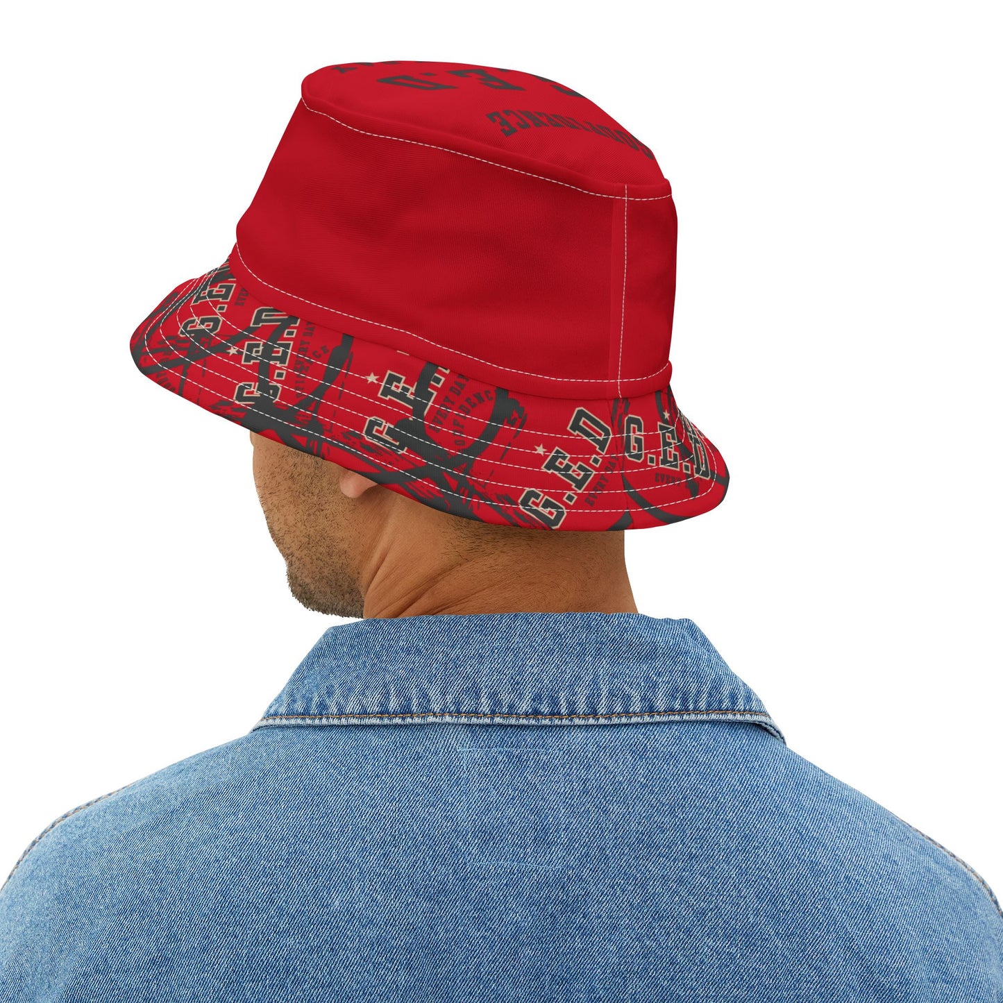 GED Circle Cross Bucket Hat - Godfidence Every Day G.E.D. Brand