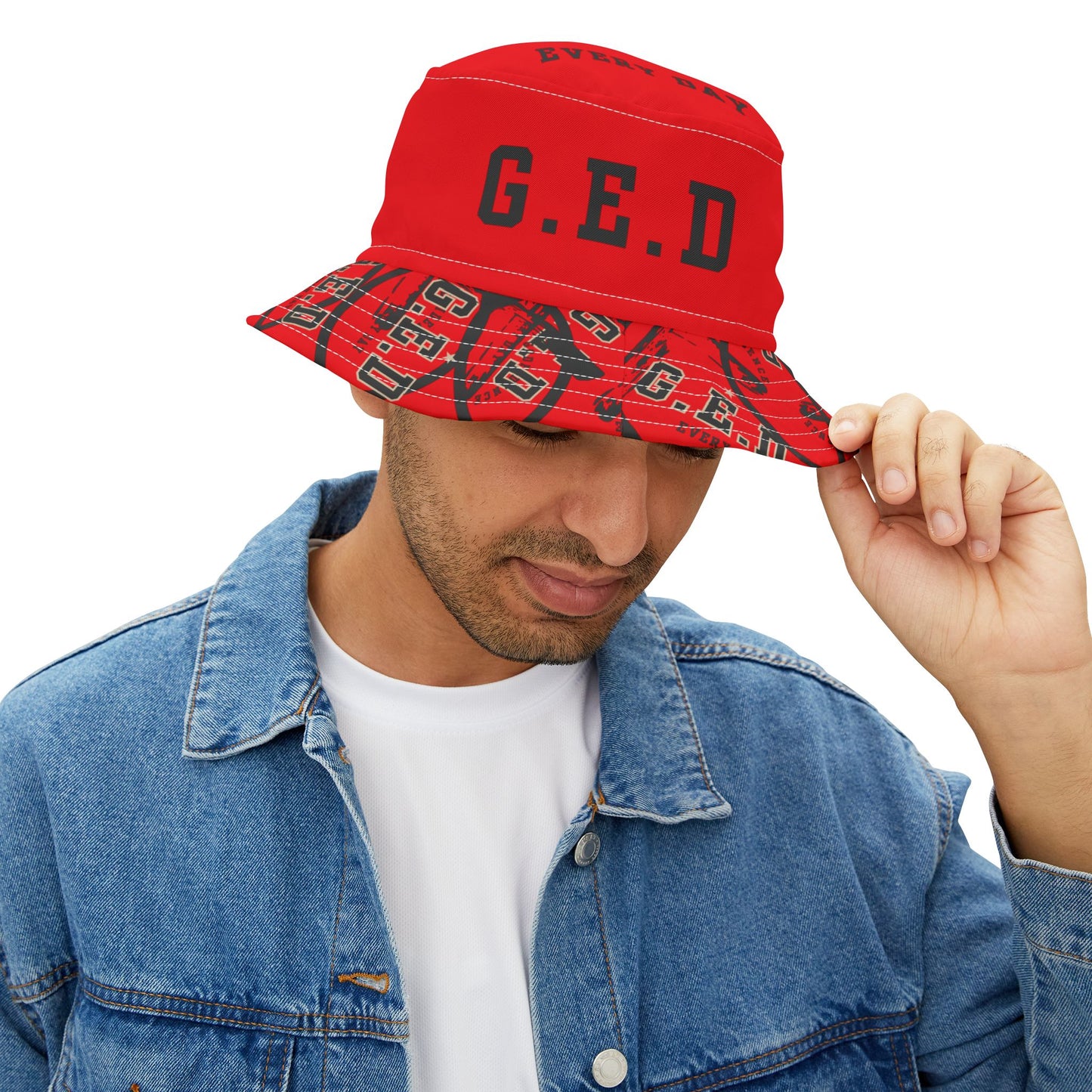 GED Circle Cross Bucket Hat - Godfidence Every Day G.E.D. Brand