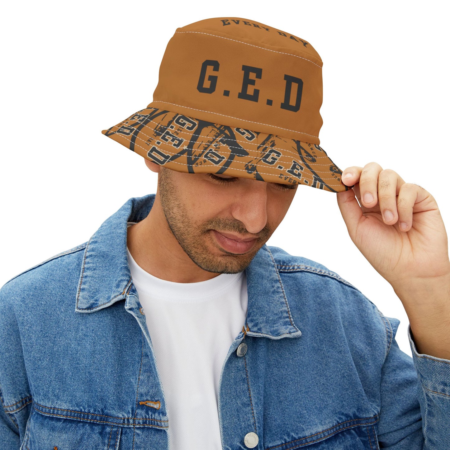 GED Circle Cross Bucket Hat - Godfidence Every Day G.E.D. Brand