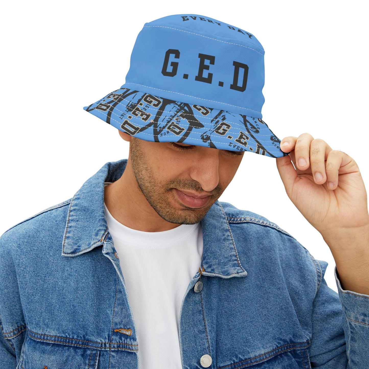 GED Circle Cross Bucket Hat - Godfidence Every Day G.E.D. Brand