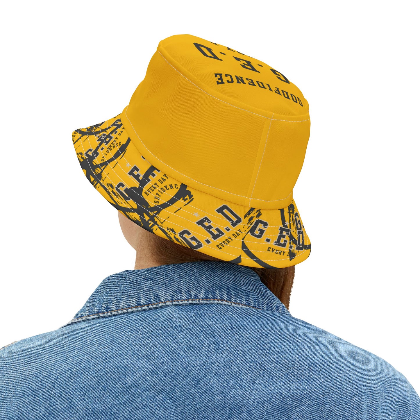 GED Circle Cross Bucket Hat - Godfidence Every Day G.E.D. Brand