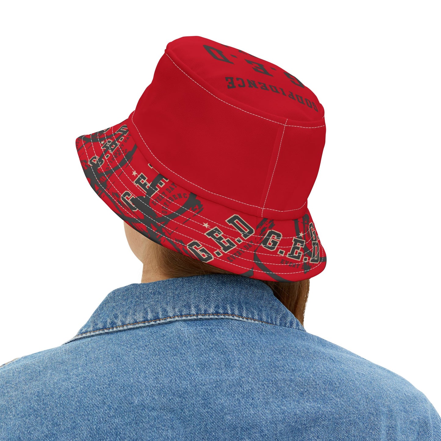 GED Circle Cross Bucket Hat - Godfidence Every Day G.E.D. Brand