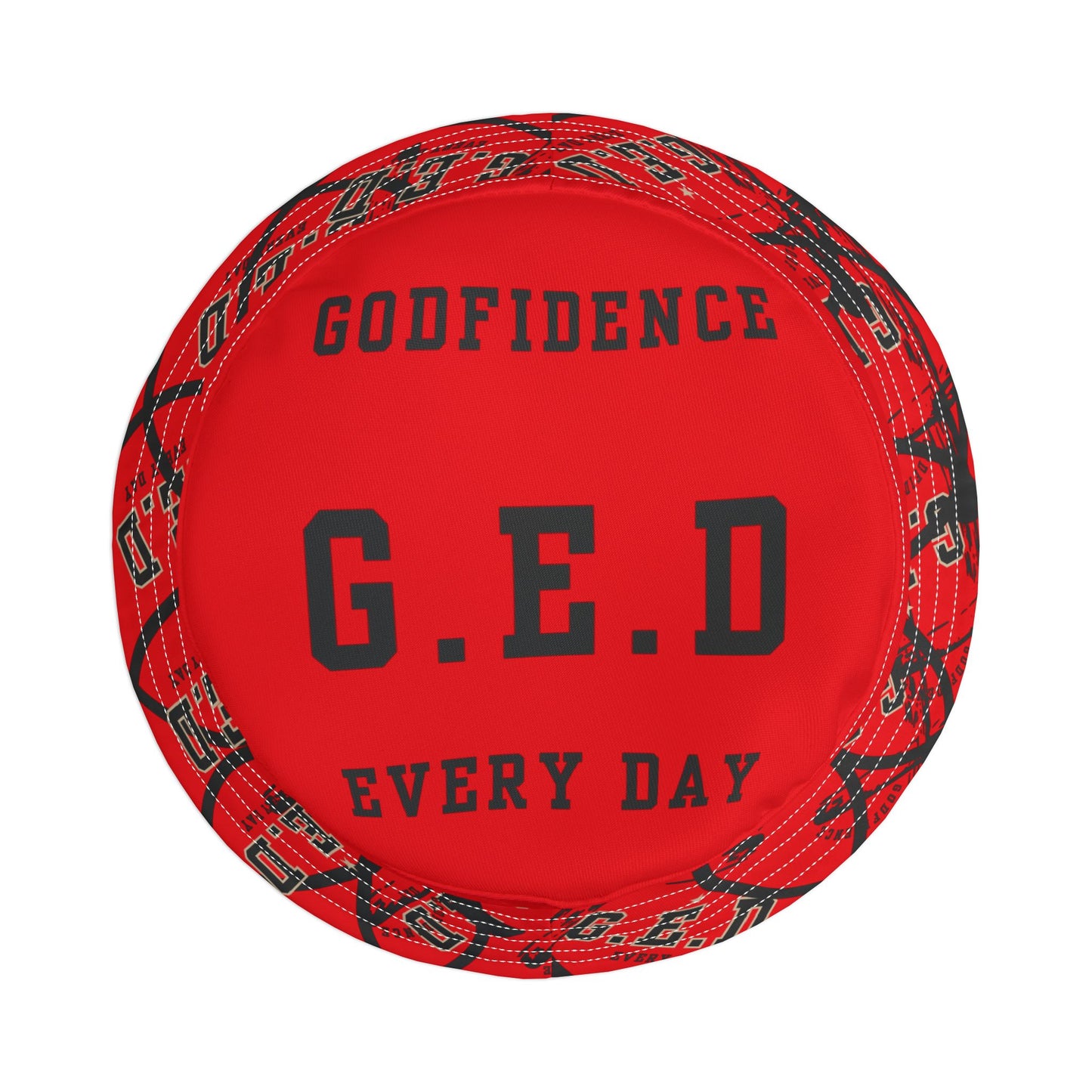 GED Circle Cross Bucket Hat - Godfidence Every Day G.E.D. Brand
