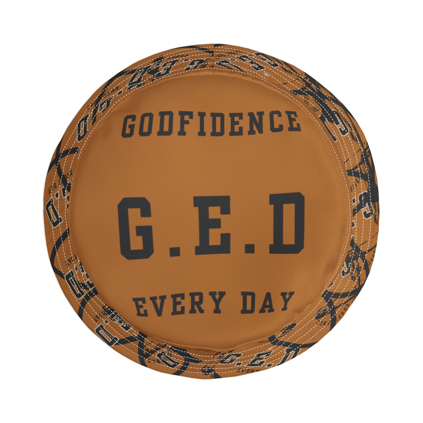 GED Circle Cross Bucket Hat - Godfidence Every Day G.E.D. Brand