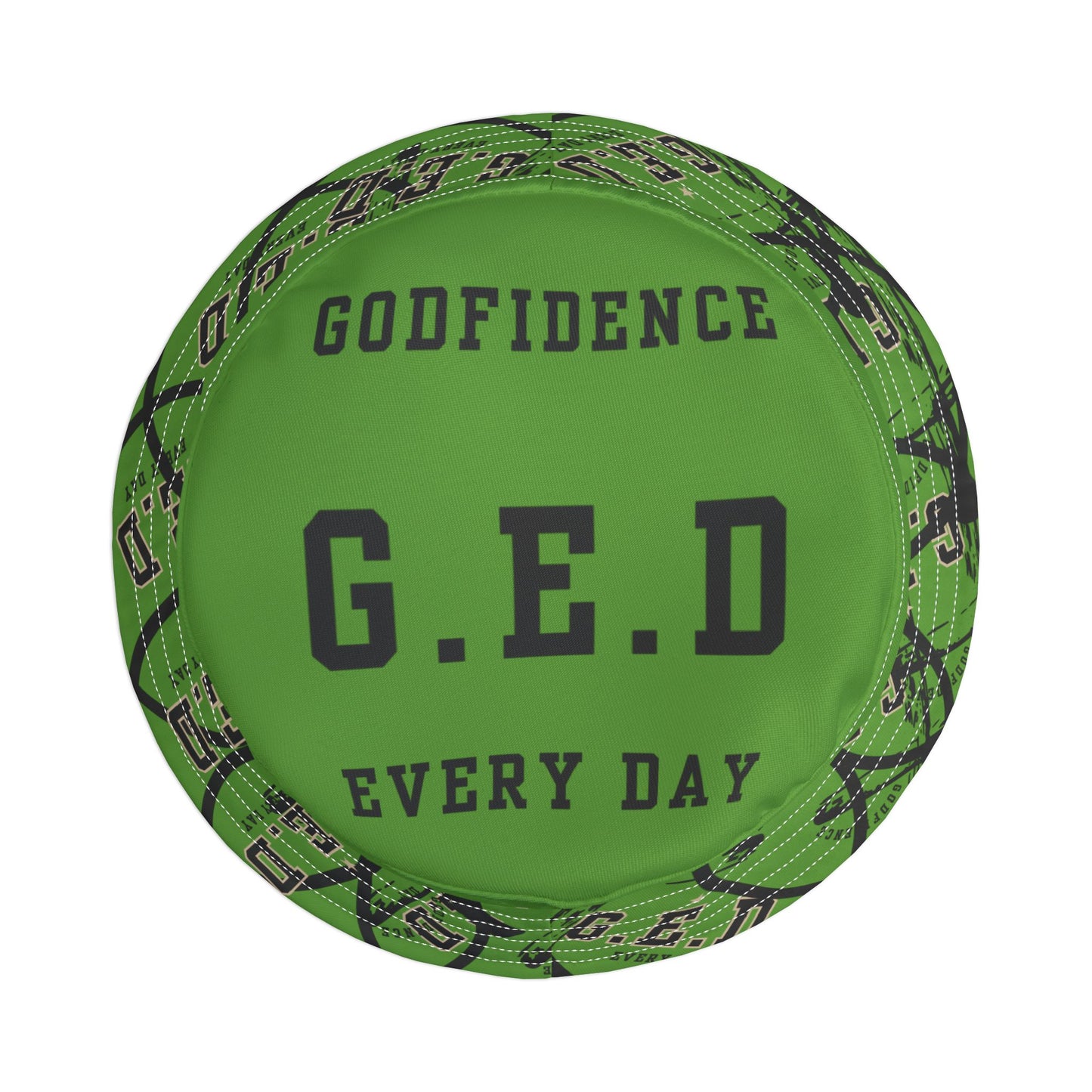 GED Circle Cross Bucket Hat - Godfidence Every Day G.E.D. Brand