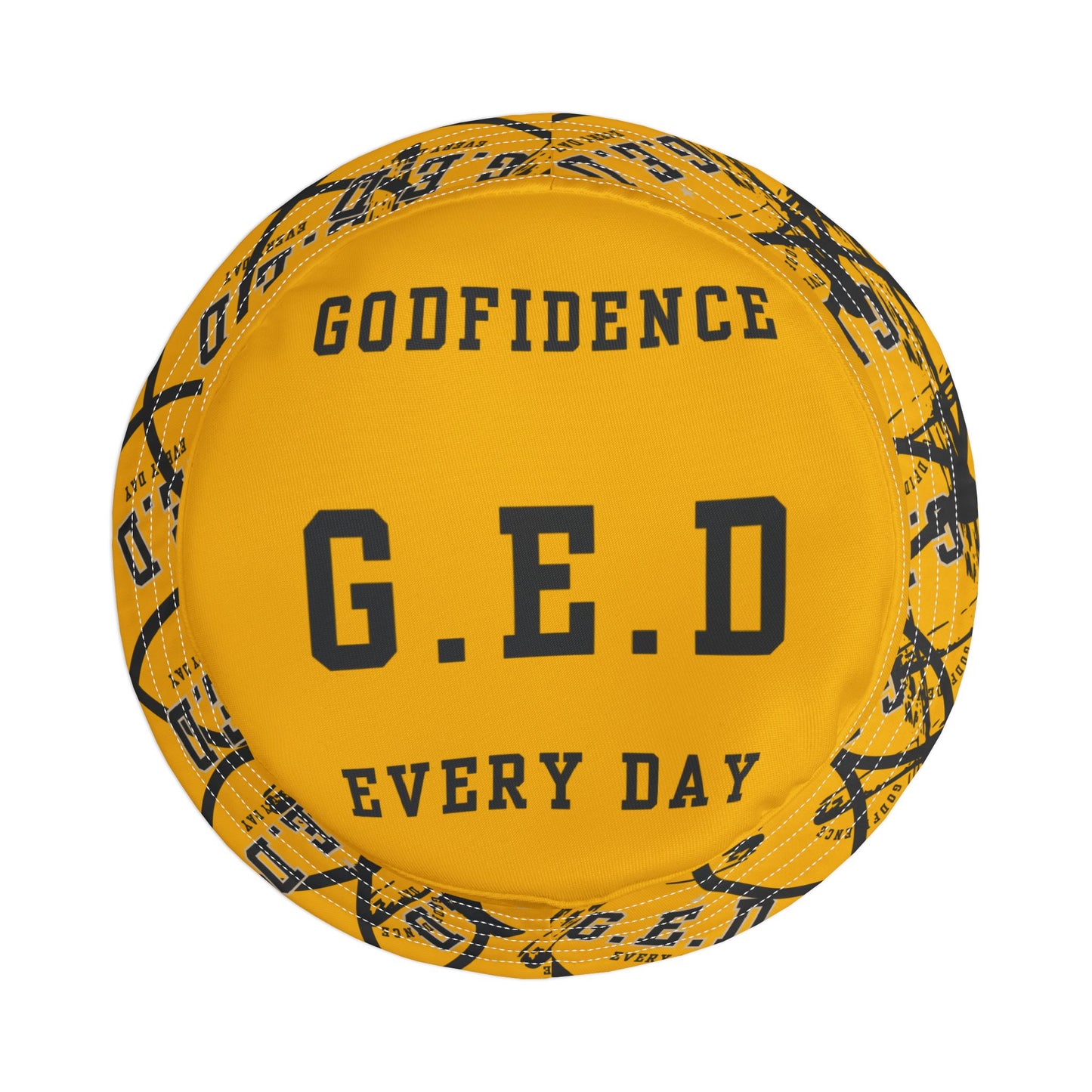 GED Circle Cross Bucket Hat - Godfidence Every Day G.E.D. Brand