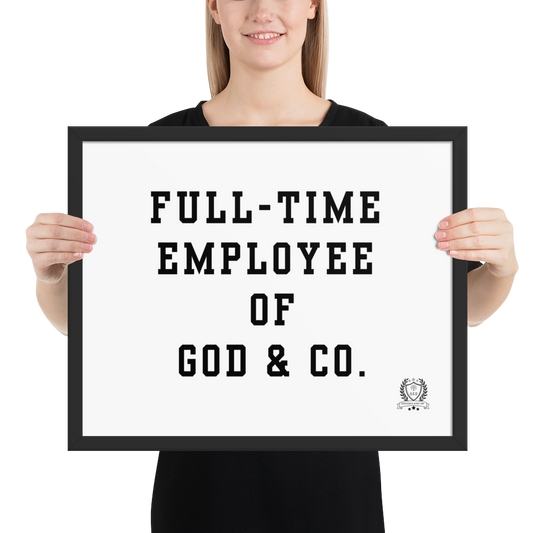 NEW!!! Godfidence Full-Time Framed poster