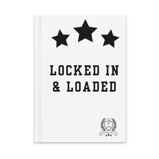 G.E.D. Locked In & Loaded Hardcover journal matte - Godfidence Every Day G.E.D. Brand