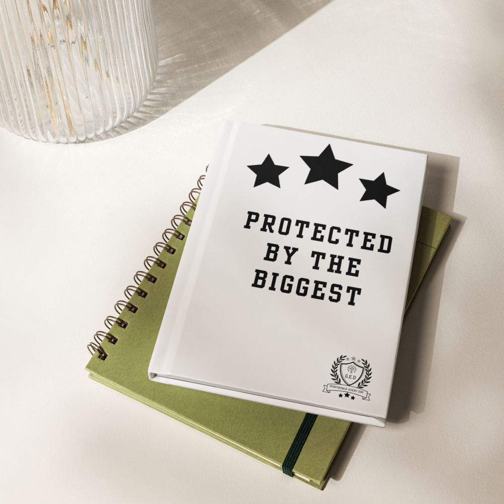 G.E.D. Protected By The Biggest Hardcover journal matte - Godfidence Every Day G.E.D. Brand