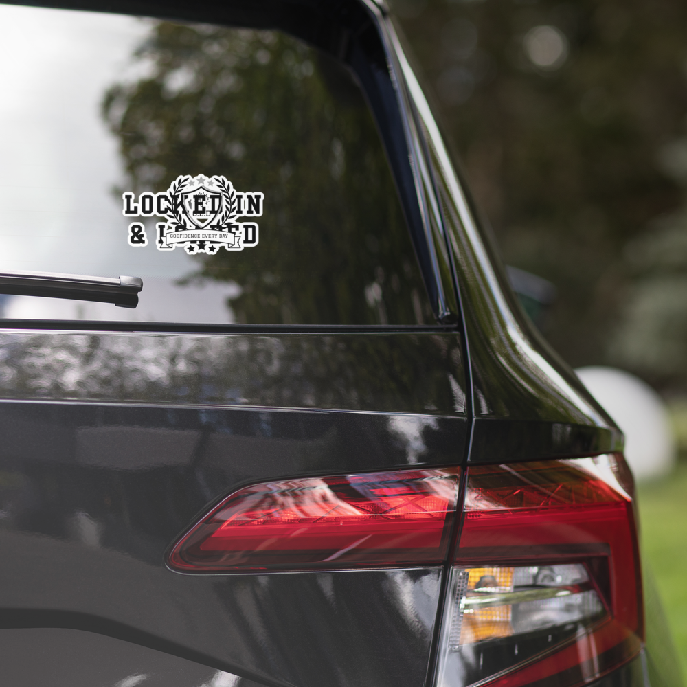 G.E.D. Locked In & Loaded Bubble-free stickers - Godfidence Every Day G.E.D. Brand