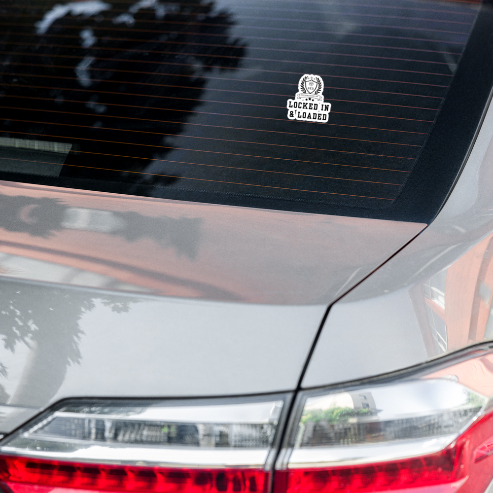 G.E.D. Locked In & Loaded Bubble-free stickers - Godfidence Every Day G.E.D. Brand