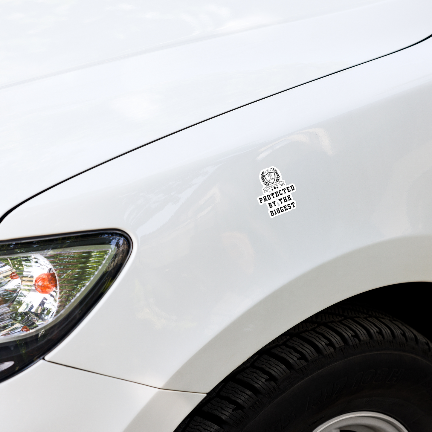 G.E.D. Protected By The Biggest Statement Stickers - Godfidence Every Day G.E.D. Brand