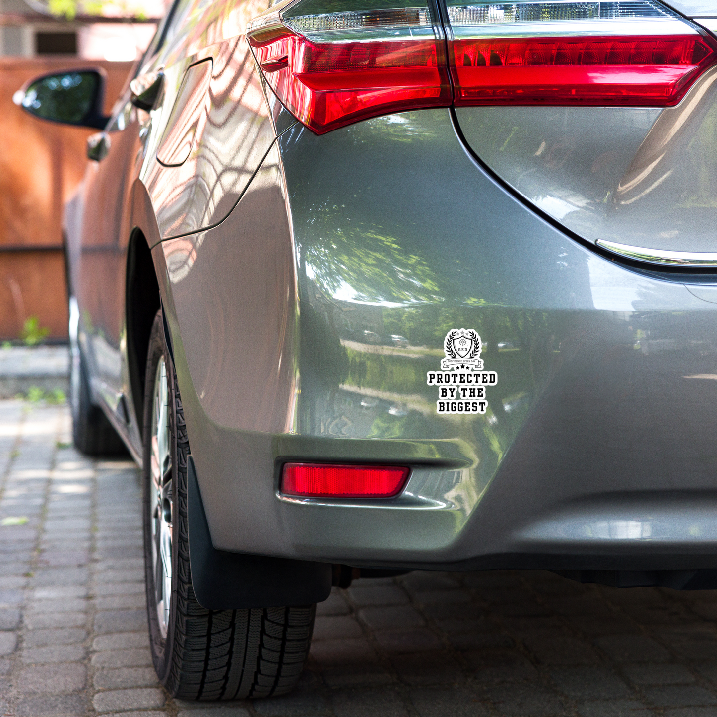 G.E.D. Protected By The Biggest Statement Stickers - Godfidence Every Day G.E.D. Brand