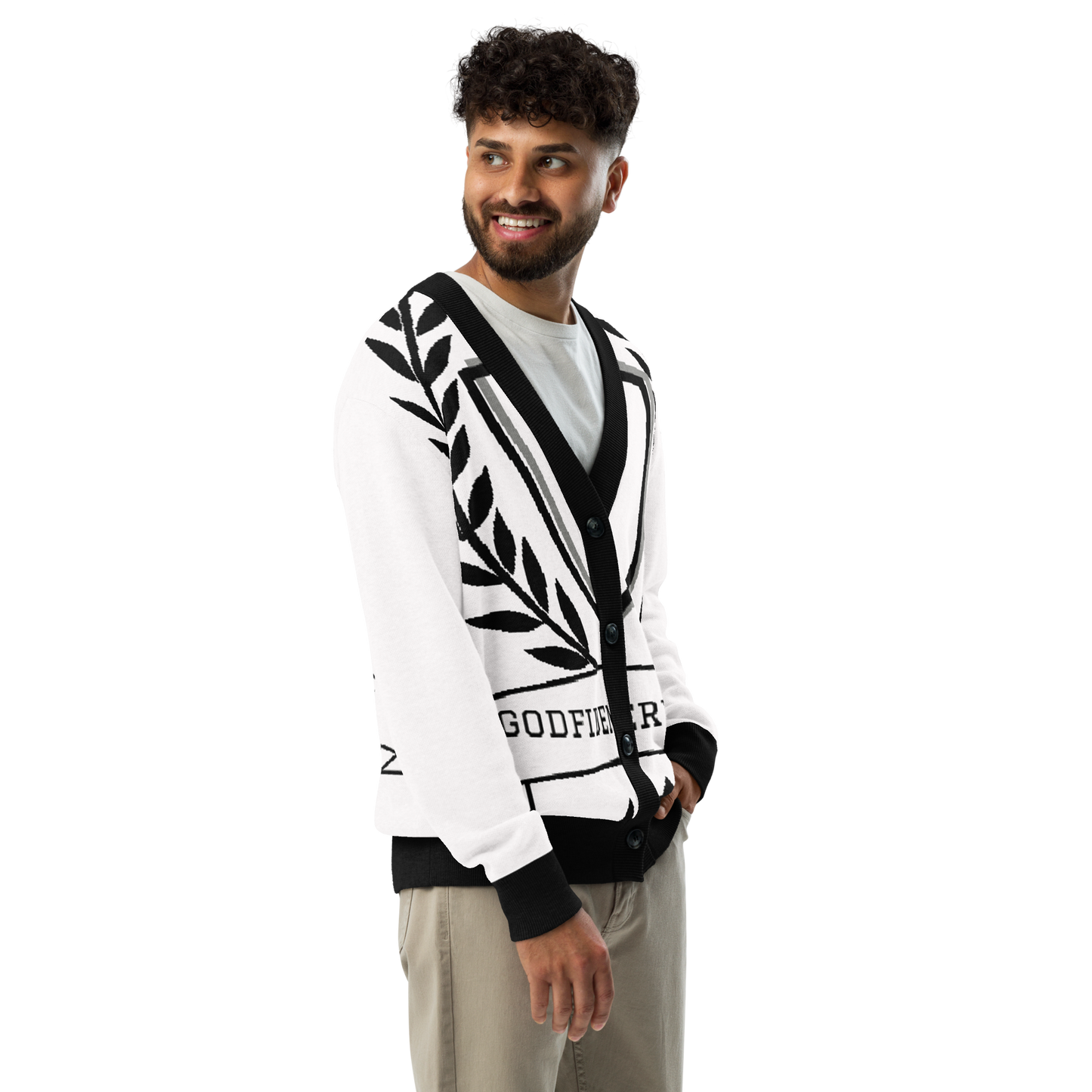 G.E.D. Logo Knitted cardigan - Godfidence Every Day G.E.D. Brand