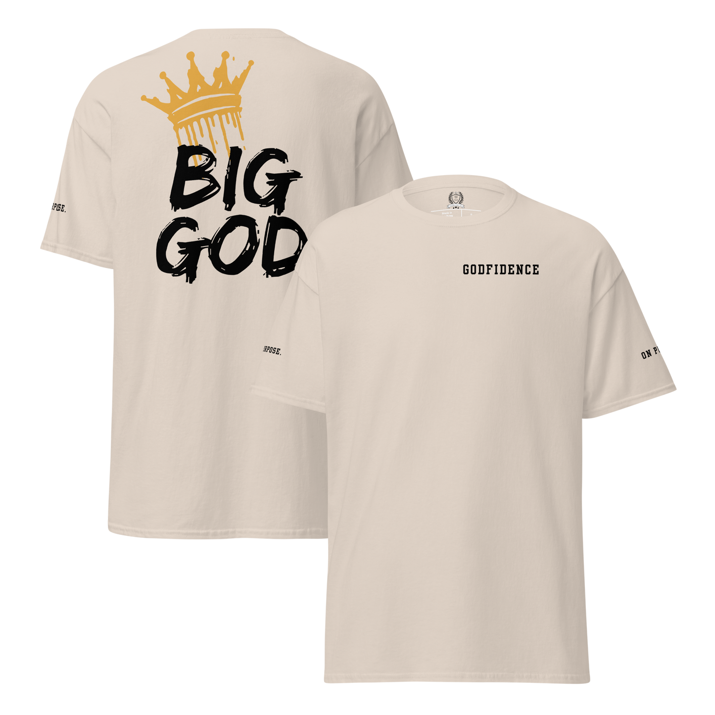 NEW!!! Godfidence Big God Classic tee (Black lettering)