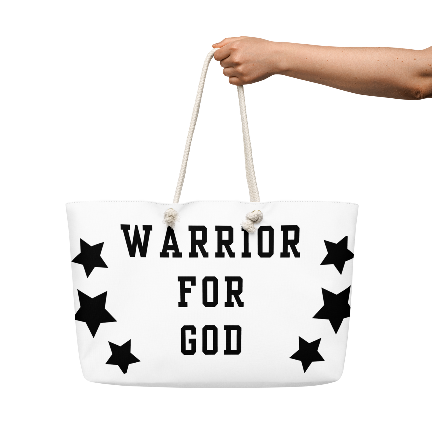 NEW!!! Warrior For God Oversized weekender bag