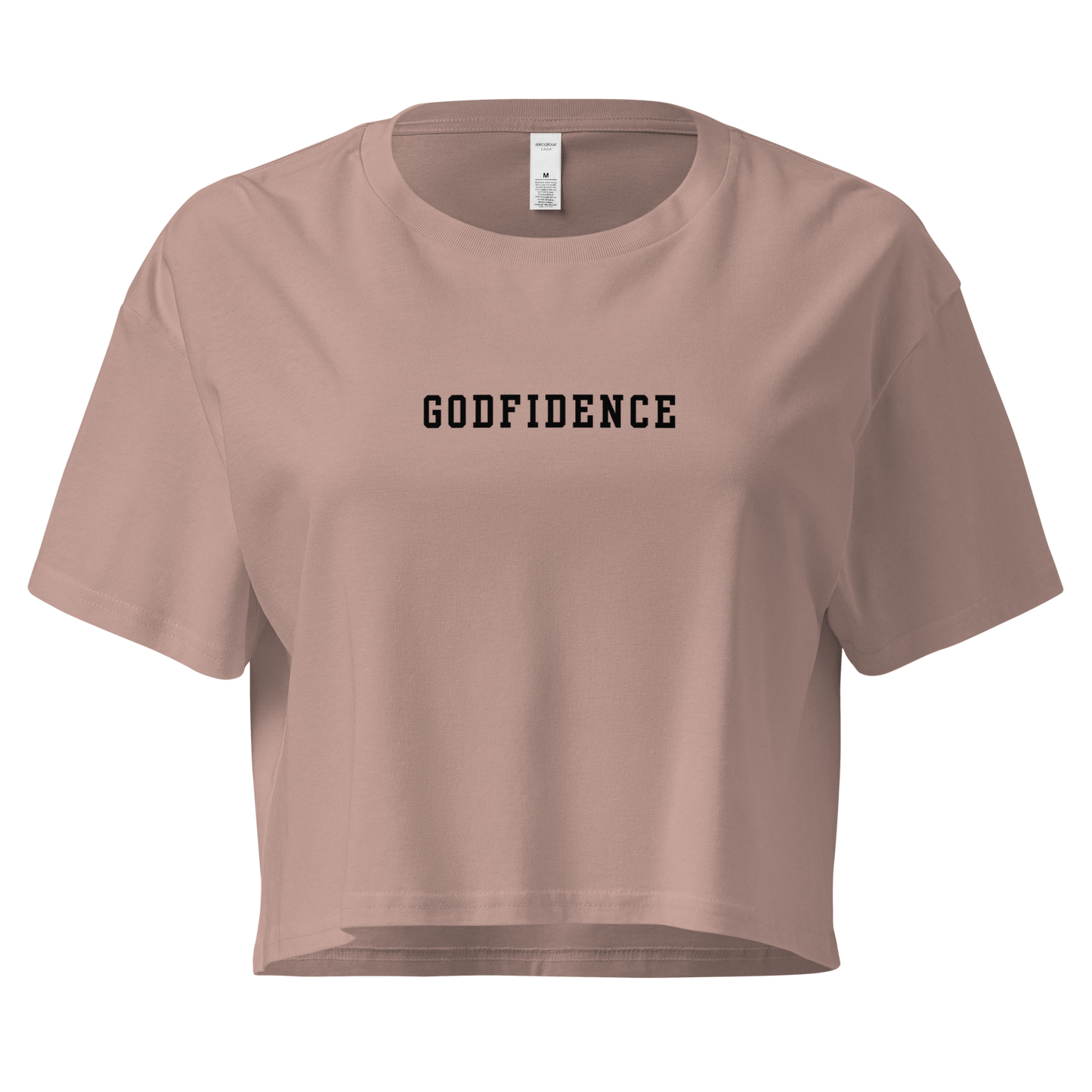 Simple Godfidence Every Day Crop Top - Godfidence Every Day G.E.D. Brand
