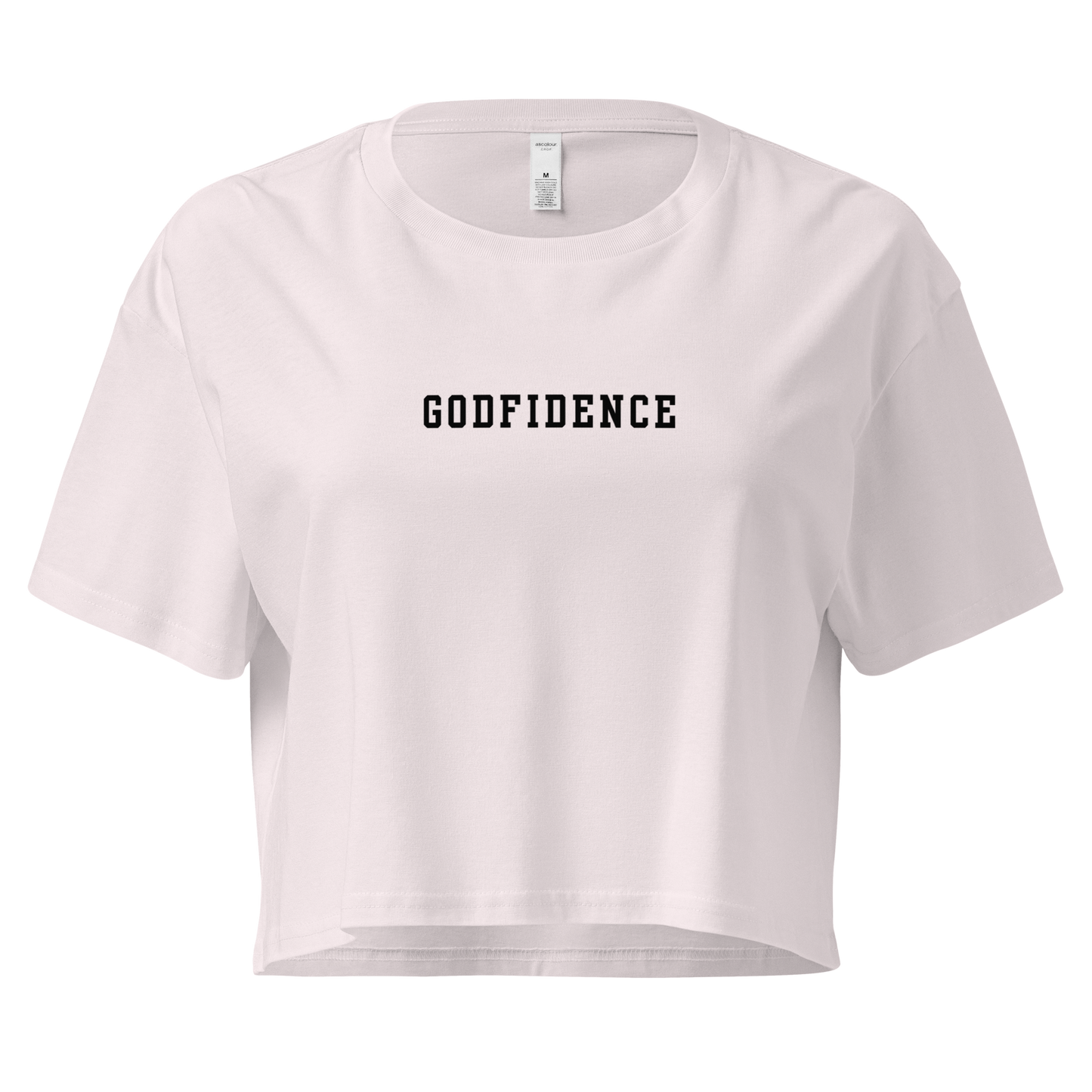 Simple Godfidence Every Day Crop Top - Godfidence Every Day G.E.D. Brand