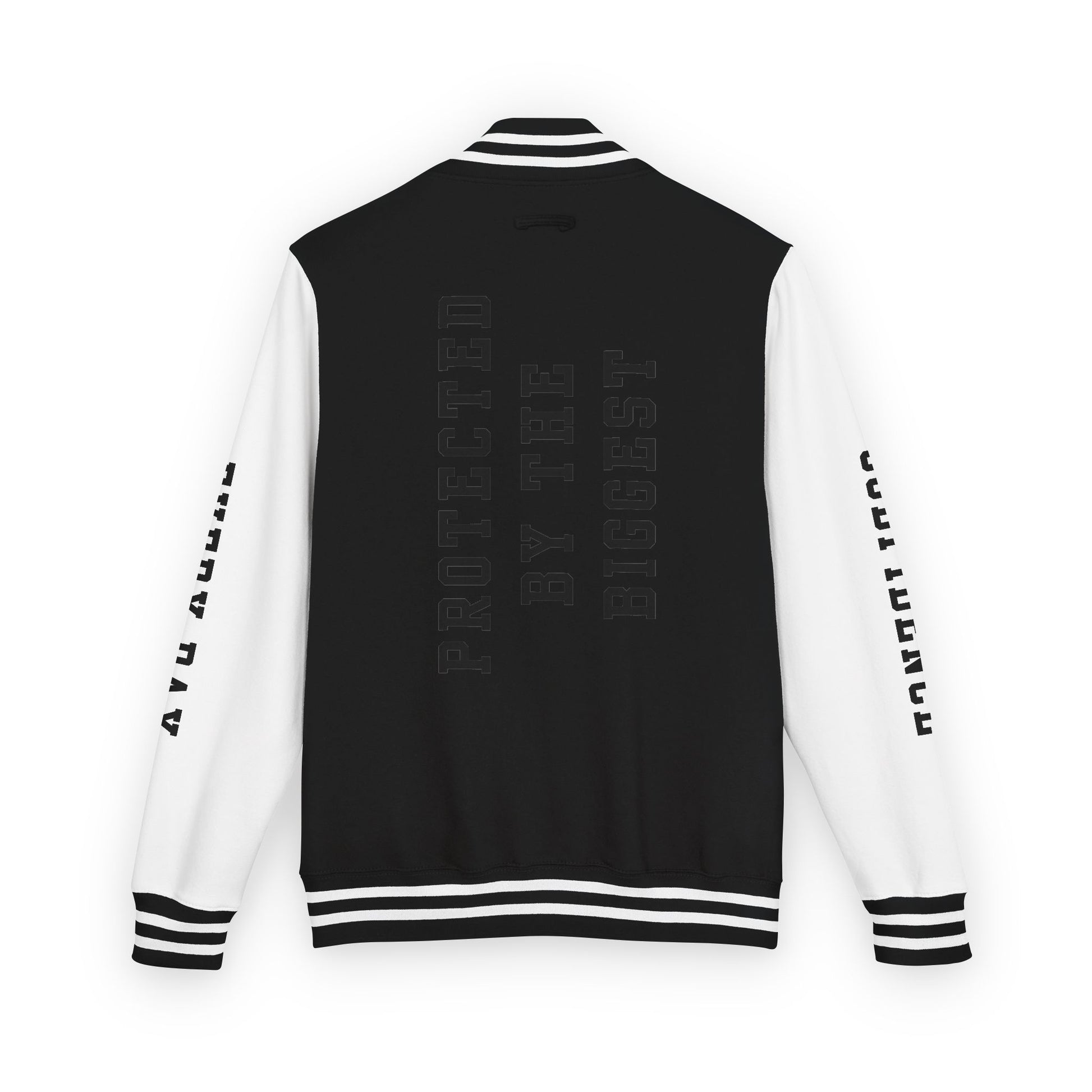 Black Letter Godfidence Every Day Protected By The Biggest Letterman Jacket - Godfidence Every Day G.E.D. Brand