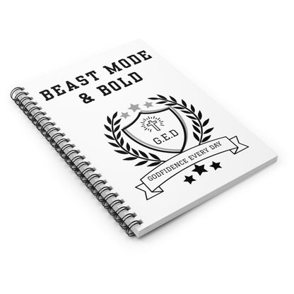 G.E.D. Beast Mode Spiral Notebook - Godfidence Every Day G.E.D. Brand