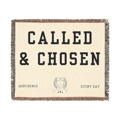 Godfidence Everyday Called & Chosen Woven Blanket - Godfidence Every Day G.E.D. Brand