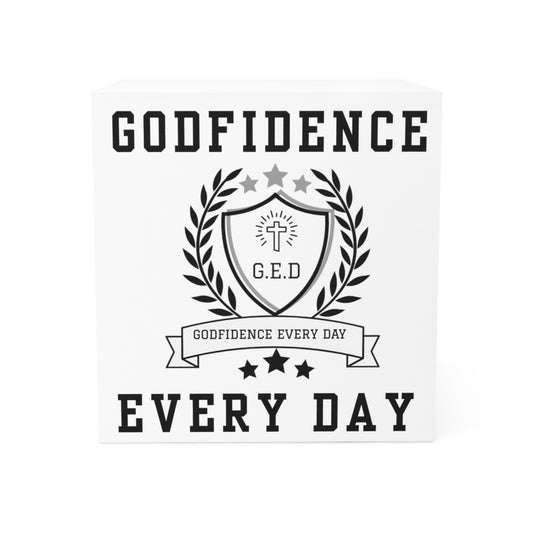 Godfidence Everyday Logo Note Cube - Godfidence Every Day G.E.D. Brand