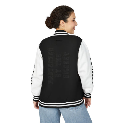 Black Letter Godfidence Every Day Protected By The Biggest Letterman Jacket - Godfidence Every Day G.E.D. Brand