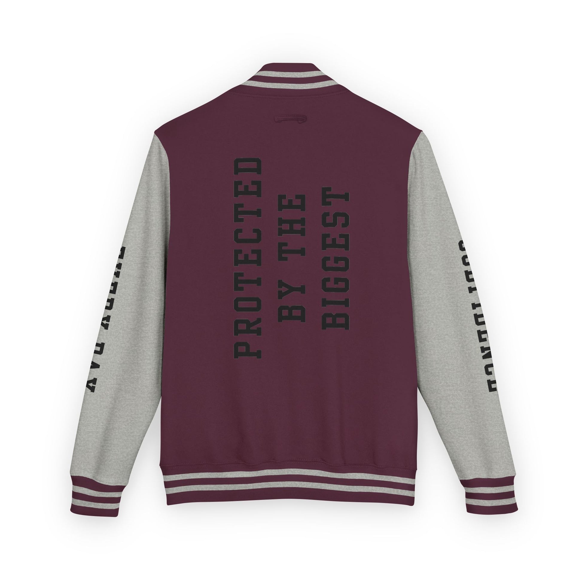 Black Letter Godfidence Every Day Protected By The Biggest Letterman Jacket - Godfidence Every Day G.E.D. Brand