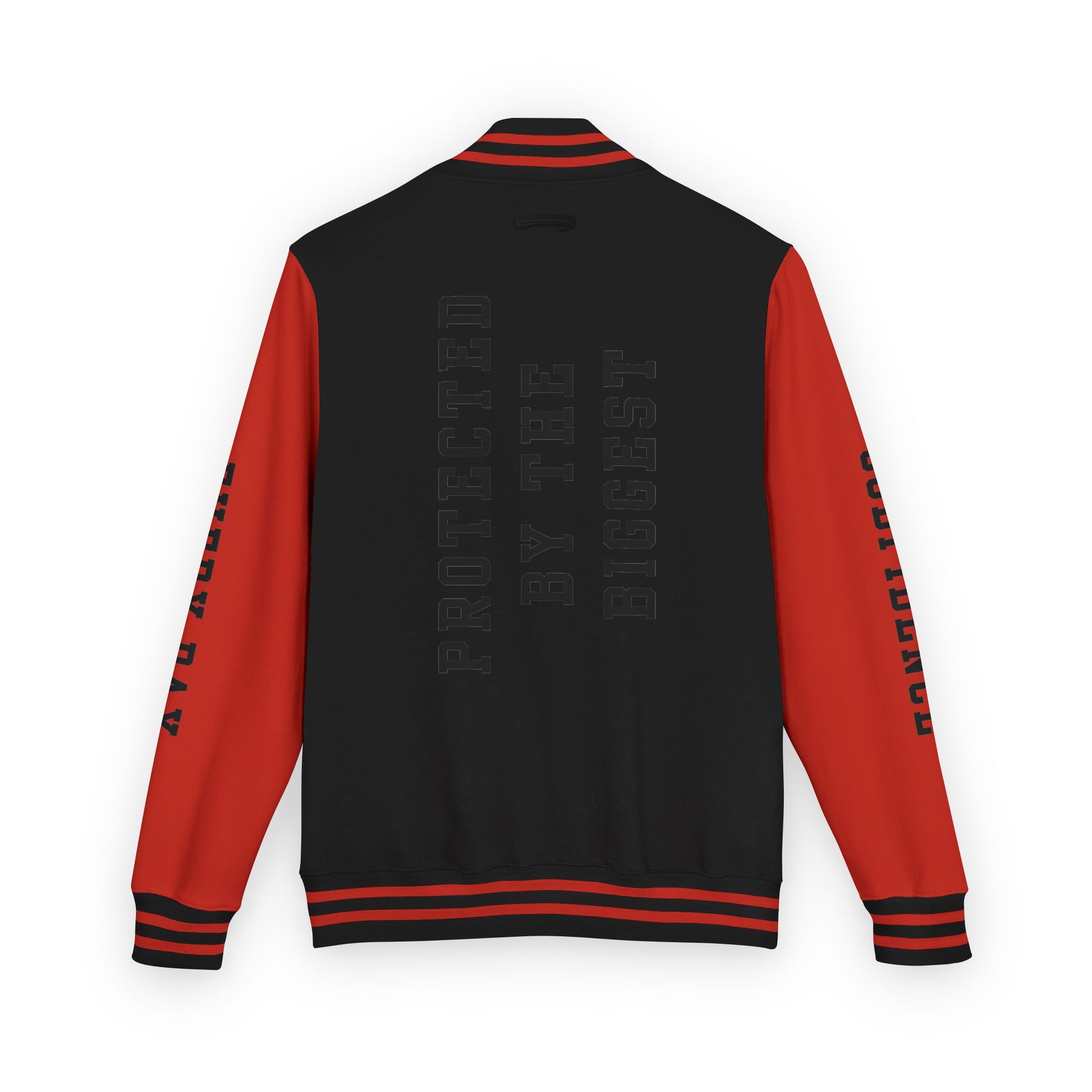Black Letter Godfidence Every Day Protected By The Biggest Letterman Jacket - Godfidence Every Day G.E.D. Brand