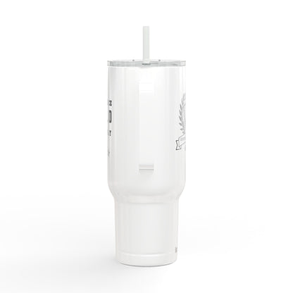 Godfidence Every Day G.E.D logo Engraved 40oz Insulated Tumbler - Godfidence Every Day G.E.D. Brand