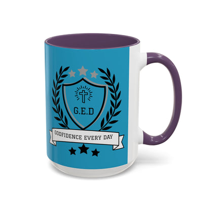 Godfidence Every Day G.E.D Ceramic Mug - Godfidence Every Day G.E.D. Brand