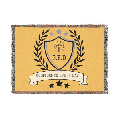 G.E.D. Logo Woven Blanket - Godfidence Every Day G.E.D. Brand